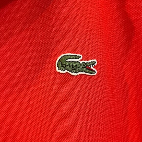 Lacoste Sport Men's Red Polo Shirt Size 7 - Picture 2 of 5
